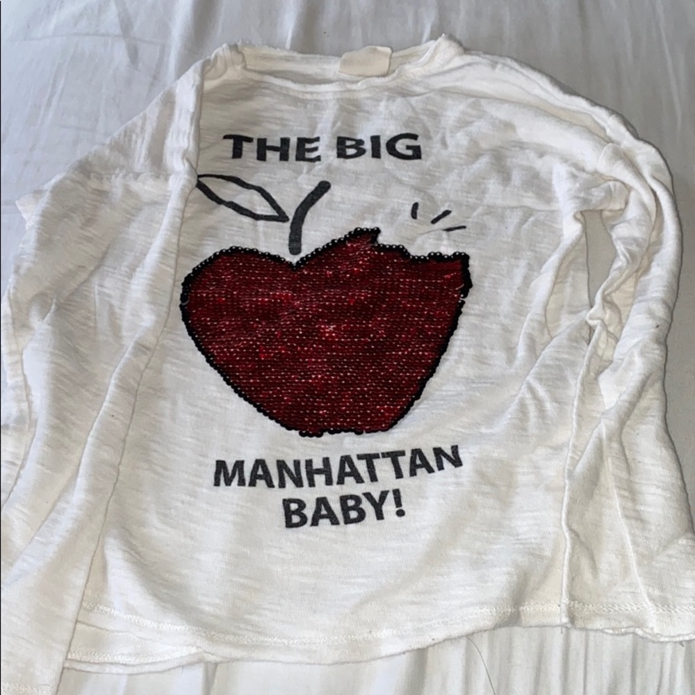 Flip sequin Apple NY shirt